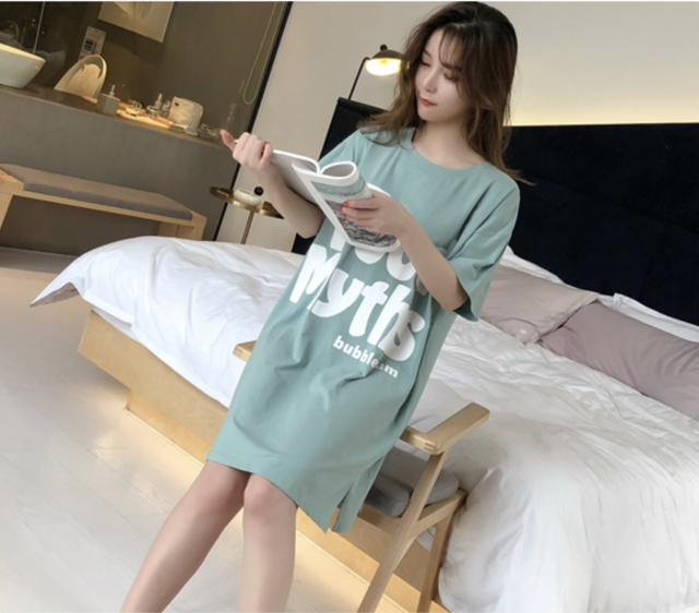 リラックスできる綿のミニ丈ワンピース 部屋着やパジャマでも アパレルショップ Be My Self