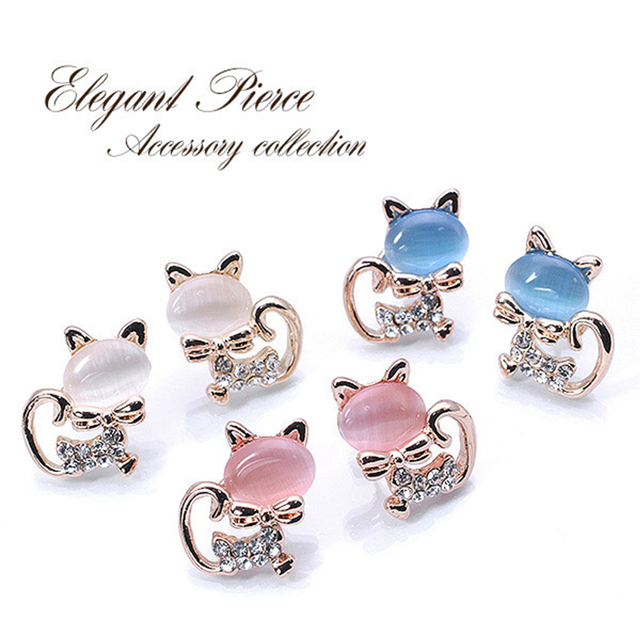 ☆数量限定再入荷☆【猫目石の妖艶な輝き】ピンクゴールド・キャッツアイ ピアス&イヤリング(各3色)
