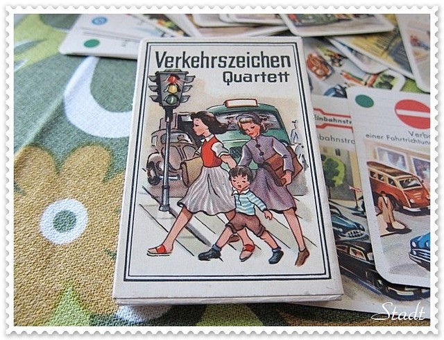 ドイツ 交通標識版 カードゲーム カルテット Stadt