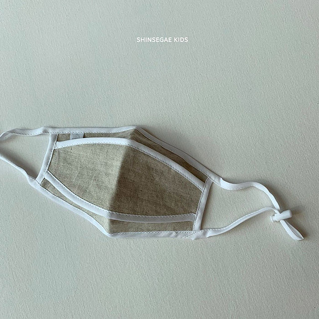 即納 サイズ調整可能 ジュニア 大人サイズコットンリネンマスク 韓国子供服 Come True Stor 韓国子供服