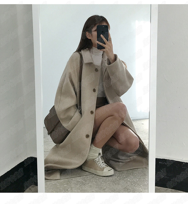 ロングコート レディース 韓国 ファッション レディース 秋冬 ロングコート 冬 ロングコート レディース 冬 ロングコート レディース チェスター マキシ丈 無地 シンプル 通勤 上品 秋冬 Rk 042 ふくふくの木