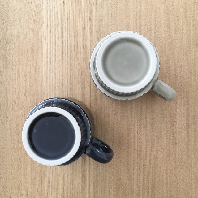 リーフ柄マグカップ 暮らしの器 かまごと