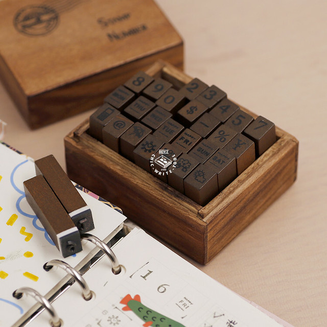 スケジュールスタンプセット アンティーク Sorahane そらはね