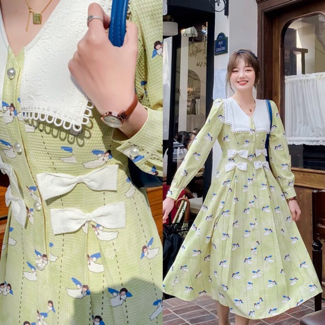 みどり ワンピース Xl Loveysmileshop