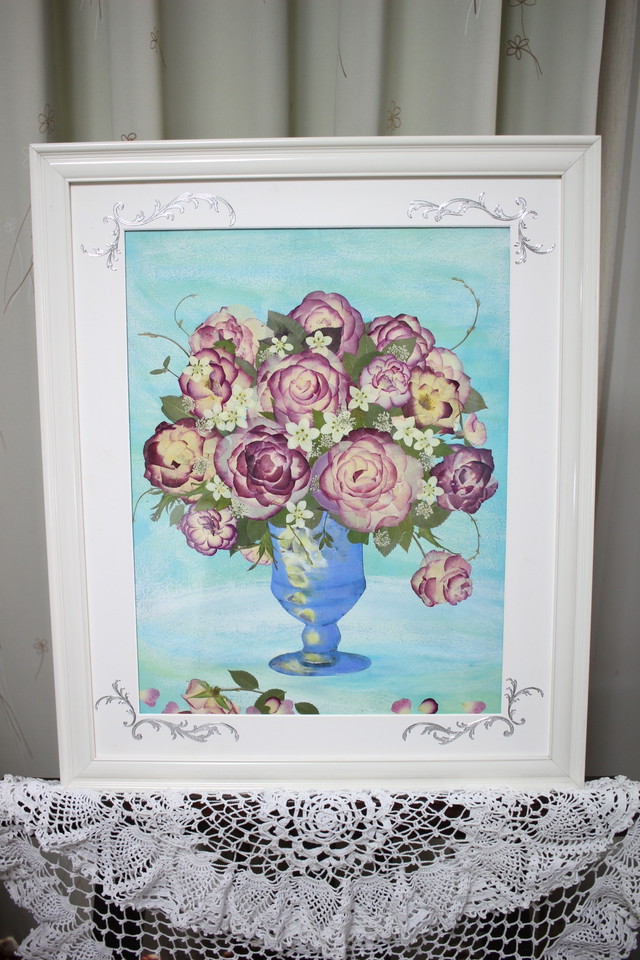 青い花瓶の花 Chiemiatrie