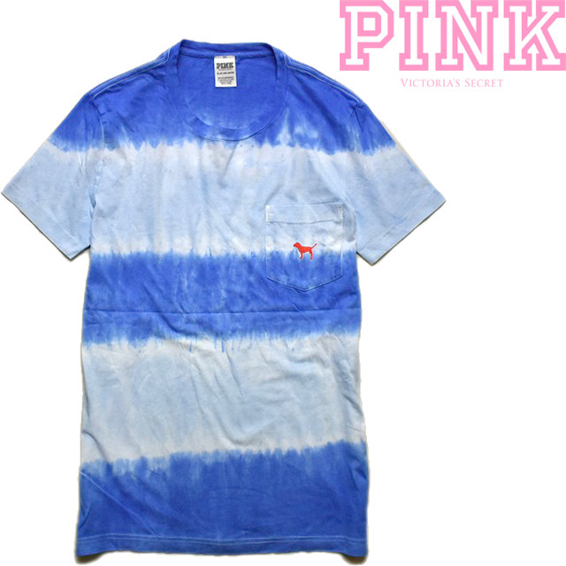 1点物 ビクトリアシークレットpinkタイダイボーダー柄ポケットtシャツ古着xsメンズレディースokアメカジ90sストリート スポーツmix 古着屋カチカチ 東京都北区 Jr王子駅前で実店舗展開中 通販もok Tokyo Japan