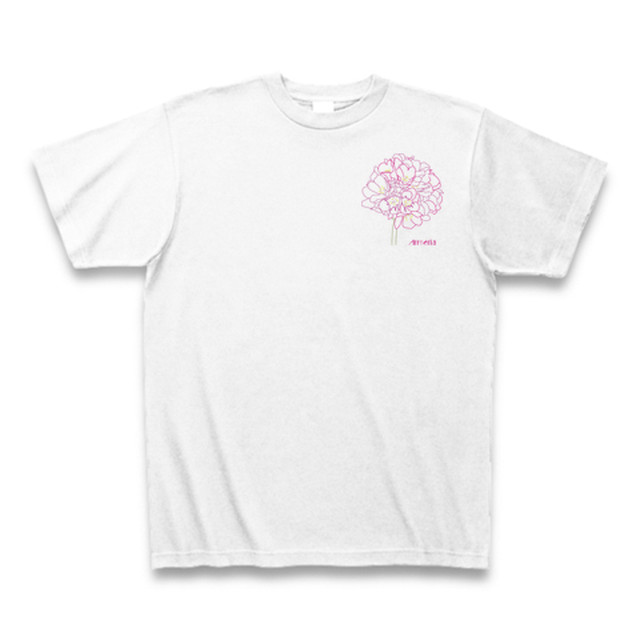 アルメリア フラワーイラストtシャツ ワンポイント Flowersite