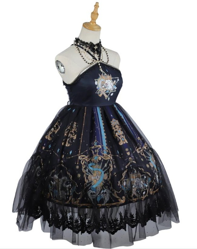 ゴスロリ系 ロリータ ワンピース 長袖ブラウス コルセットベルト 3点セット ダーク ロリータ ブラック ホワイト お茶会 コミケ 原宿系 10代 代 オルチャン 天使と悪魔 サブカル系ファッション Seasonz