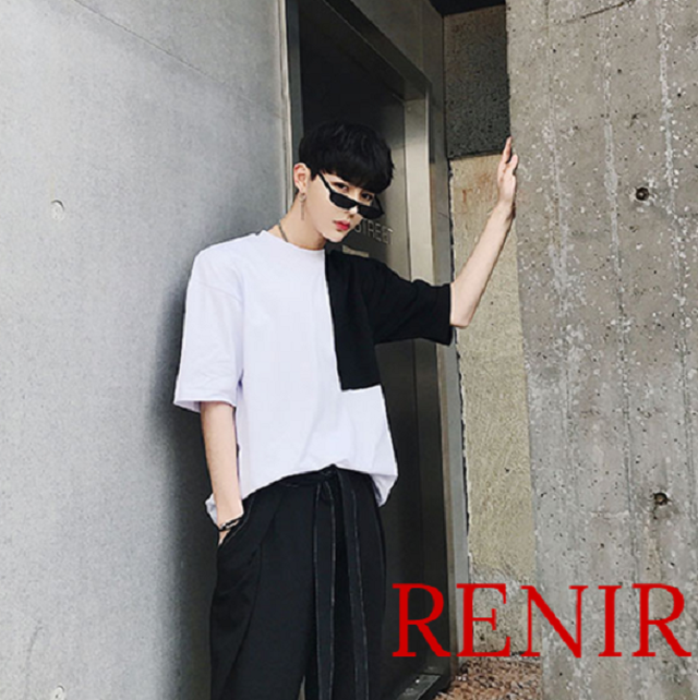 Renir レニール メンズ トップス カットソー モード系 モノトーン 服 新品 Renir レニール メンズファッション レディース ファッション