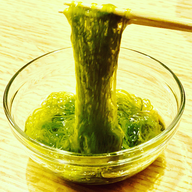 【BASE開設1周年記念セール!】(0019)衝撃の食感!フコイダン!青森産冷凍【稀少な天然物】花もずく(白神もずく・新物) 業務用 1kg
