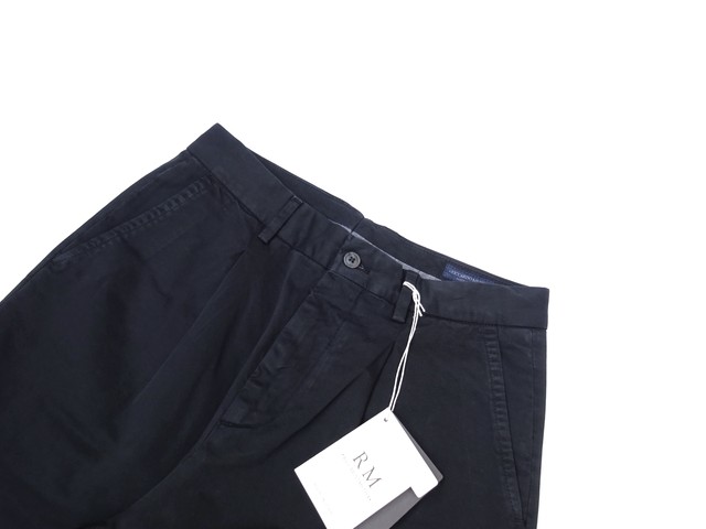 Riccardo Metha リカルドメッサ 1tuck Wide Trousers Dragon Twill ブラック セレクトショップ Regular レギュラー仙台 Base通販