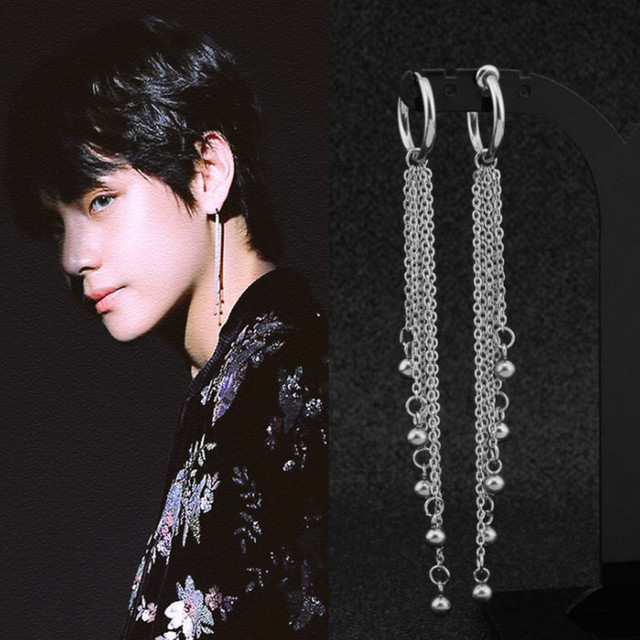 2点セット1ペア Bts 防弾少年団 おしゃれピアス メンズイヤリング レディースイヤリング ノンホール 韓国 韓国ファッション メンズピアス レディースピアス Transittrade