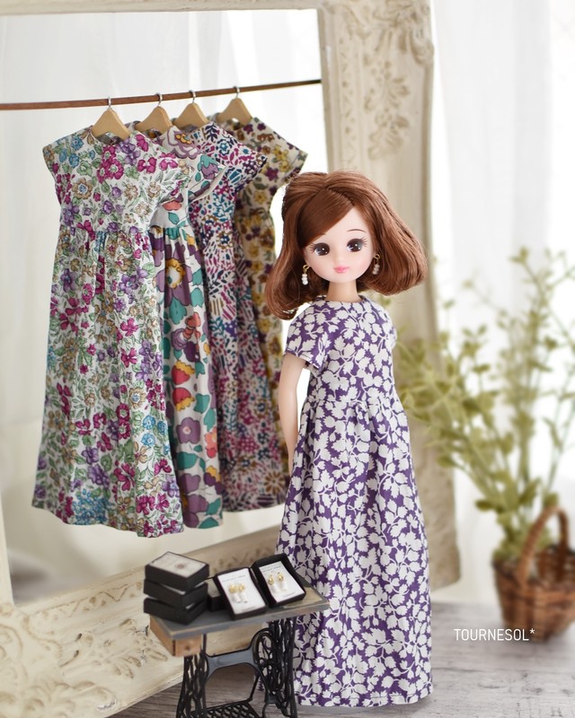 ミニチュアワンピースセット ワンピース ピアス アクセサリーbox付き Bouquet Limited Web Shop