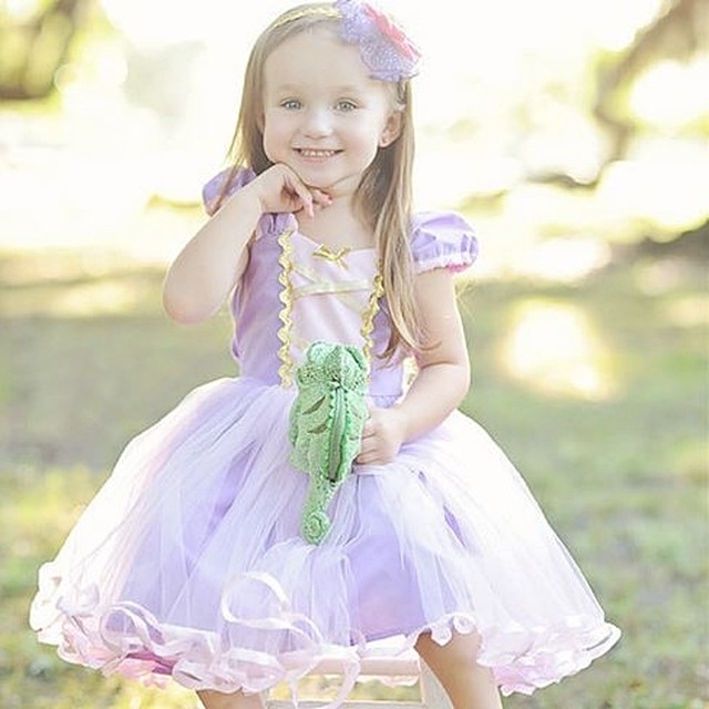 100 新作 ラプンツェル ドレス コスチューム プリンセス キッズ 女の子 ハロウィン コスプレ 仮装 衣装 子供 お姫様 Yamazon