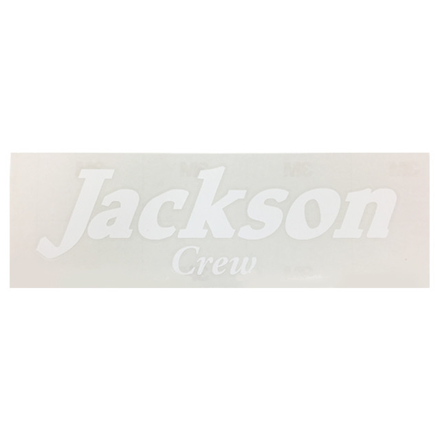 Jackson Crewカッティングステッカー大 白 400 130 Jackson Web Shop