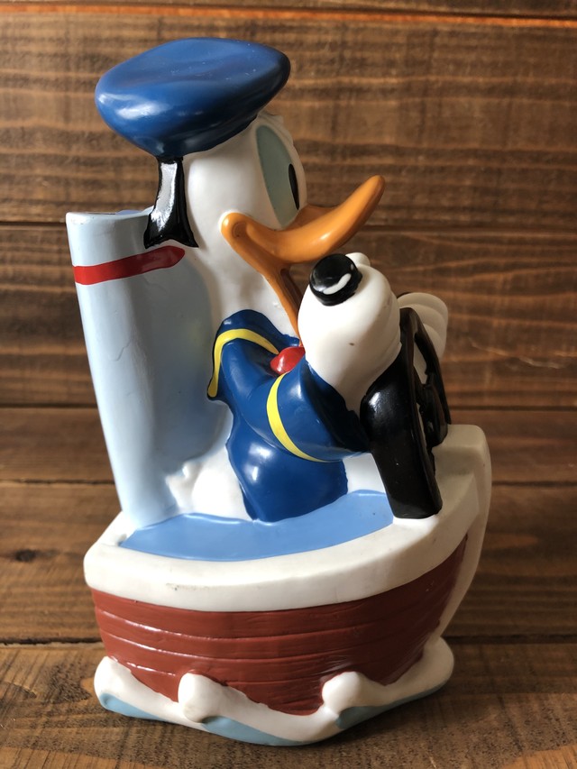 Donald Duck Coin Bank Disney ドナルドダック コインバンク 貯金箱 船 Motorrock Kustomshop Fu Z Korner