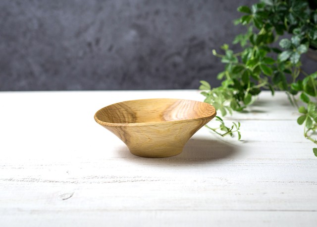 クヌギ材 サラダボウル S 3(グリーンウッドターニング・木の器・生木の器)/Canaria Wood Works