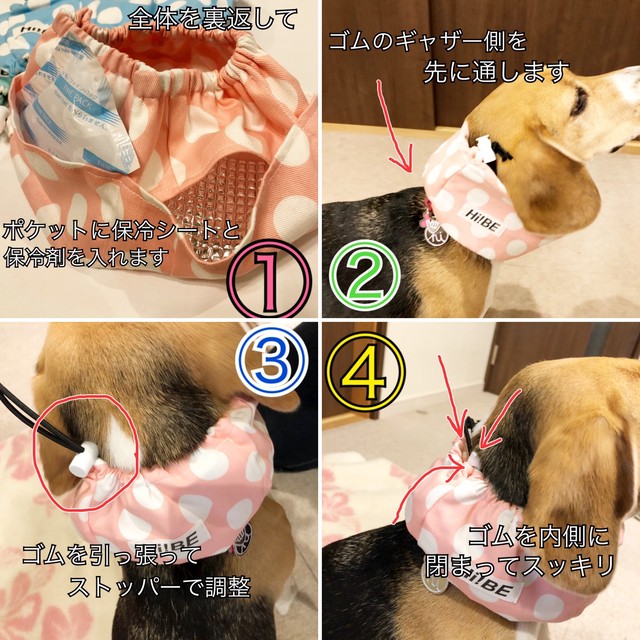 スリムxs ネッククーラー 保冷剤付き 犬 小型犬 犬グッズ Hi Be ハイビ