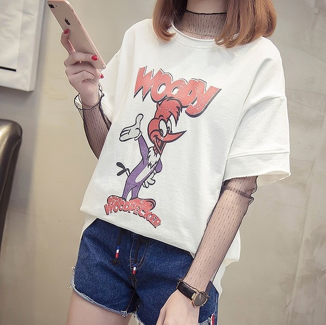 キャラクターtシャツ アメコミt プリントtシャツ ゆったりサイズ 6sense0901