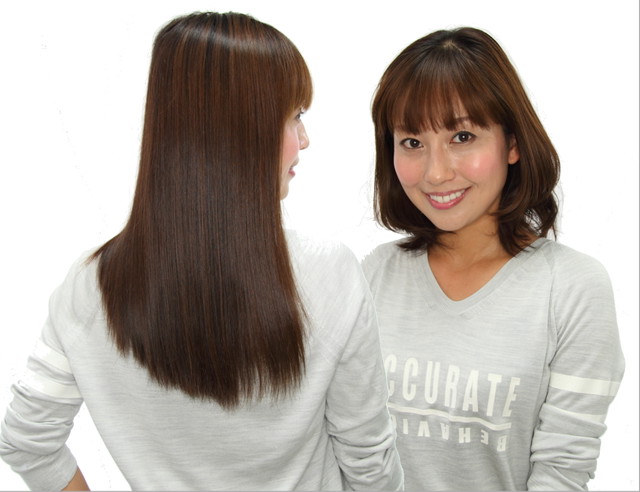 ヘアカット 塩谷彩香 ビフォーアフターヘアメイク術