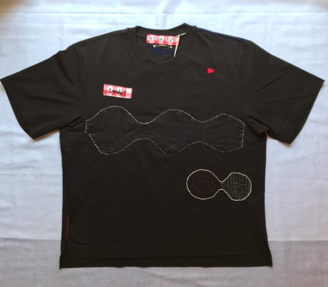 21年tシャツ展 Asanebou Sand Pit ｔシャツ ブラック オーバーサイズs Unisex ハンドメイドtシャツ 作家作品 Cocoa ココア ナチュラル服 靴下 ハンドメイド雑貨 アクセサリーの通販