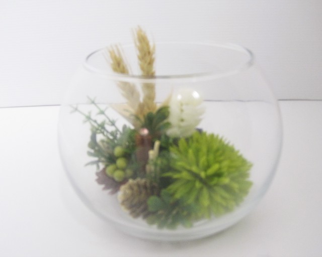 花いずものグラスアート アーティフィシャルフラワー ラウンドグラス The Oasis In The Glass 花 はいつもの はないずも 暖暖