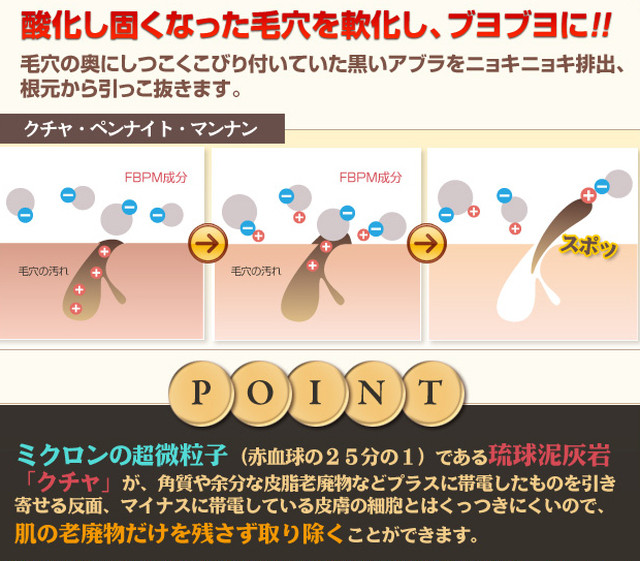 国産原料たっぷり 魔法のブラック泥パック フェイスバターｐｗマッド Usamoth うさもす