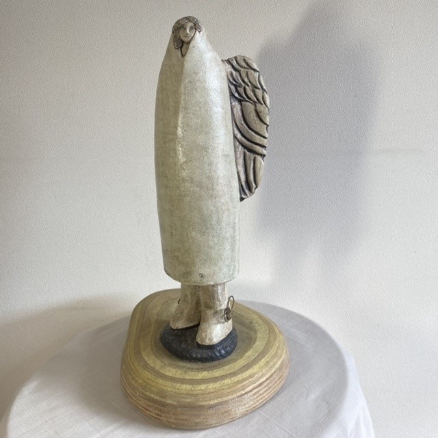 大天使ウリエル 陶彫刻 オブジェ アトリエ陶喜