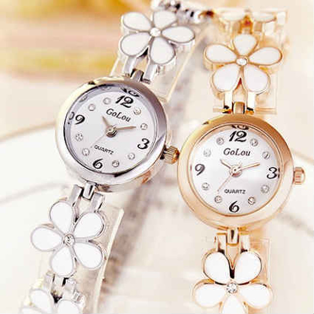腕時計 レディース 安い 送料無料 おしゃれ かわいい ブレスレットウォッチ プレゼント Jewel ジュエル フラワーモチーフ ドレスショップjewel