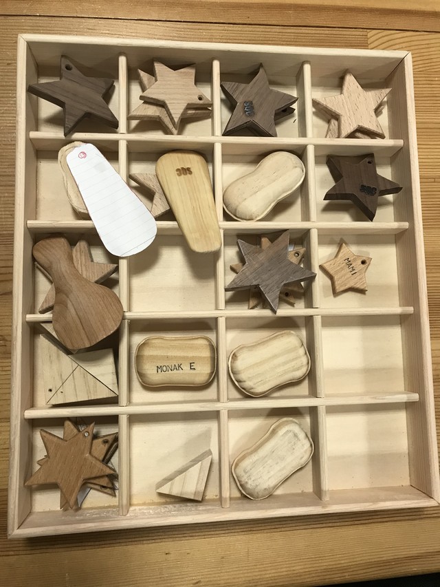 Wooden 特注品 木製手作り小物入れ Coucou