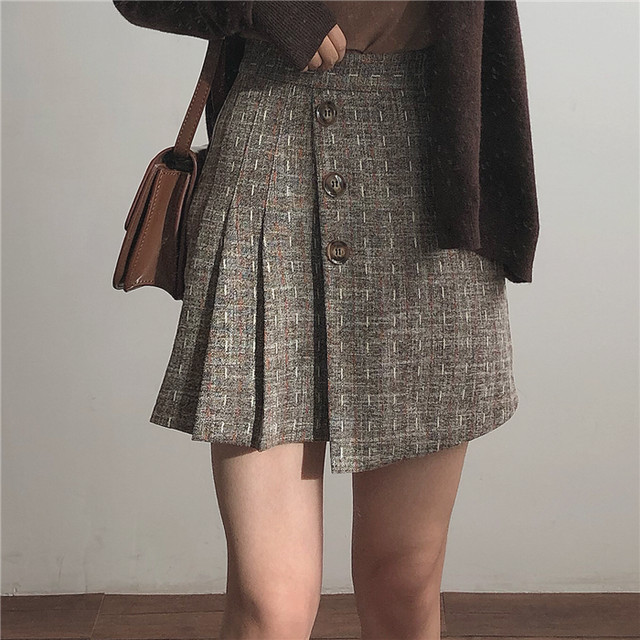 〈カフェシリーズ〉アシンメトリープリーツスカート【asymmetry pleats skirt】