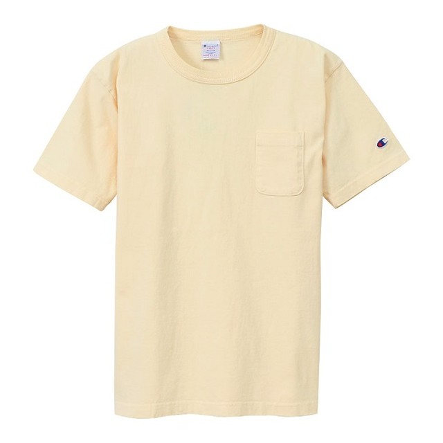 Champion チャンピオン T1011 Usa T Shirt With Pocket クリームイエロー Payforward Onlineshop