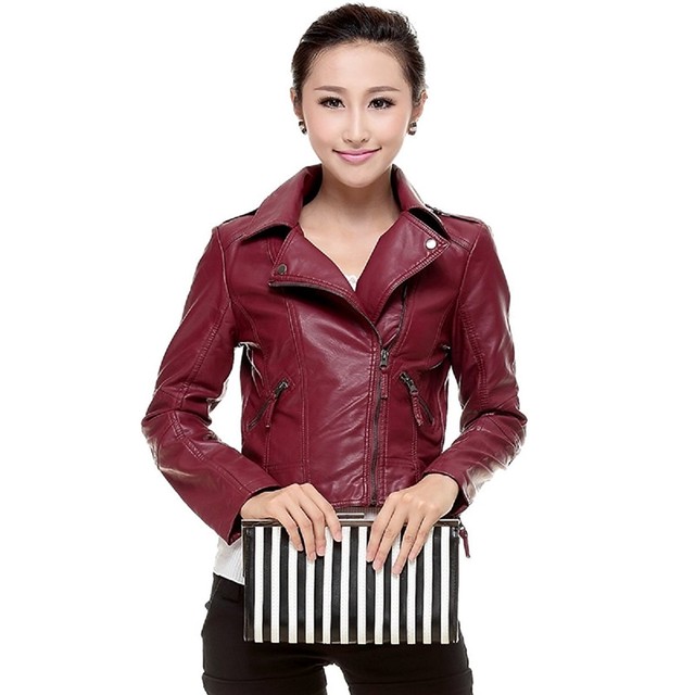送料無料 レディース ジャケット ライダースジャケット バイクジャケット 革ジャン ブルゾン 長袖 ジッパー Puレザー スリム かっこいい 秋冬 Mj Saki