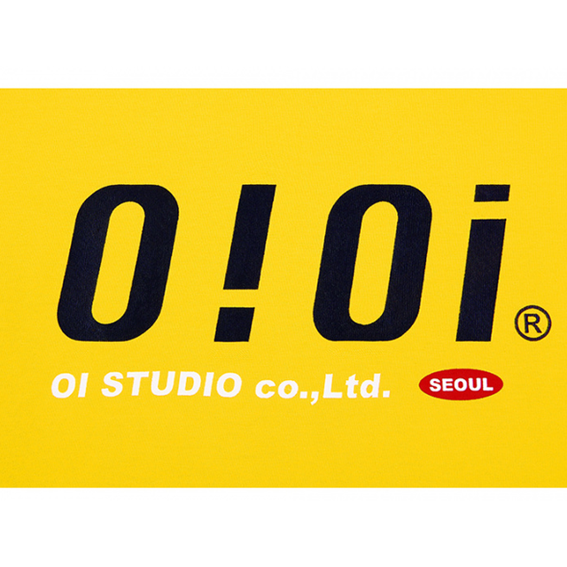 5252 By Oioi Signature T Shirts Yellow 正規品 韓国 ブランド 半袖 T シャツ Bonz 韓国ブランド 代行
