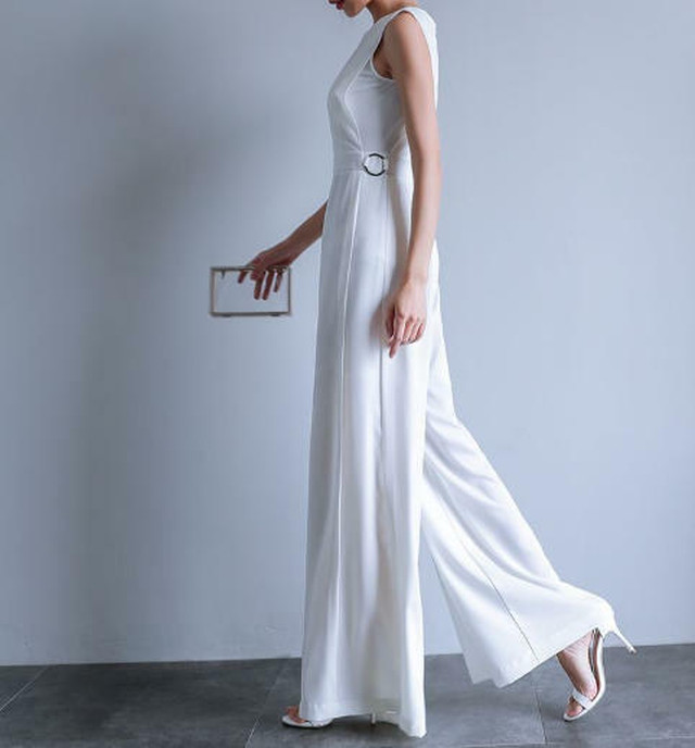 ファッショントレンド 最新のhd結婚 式 ロンパース 女性
