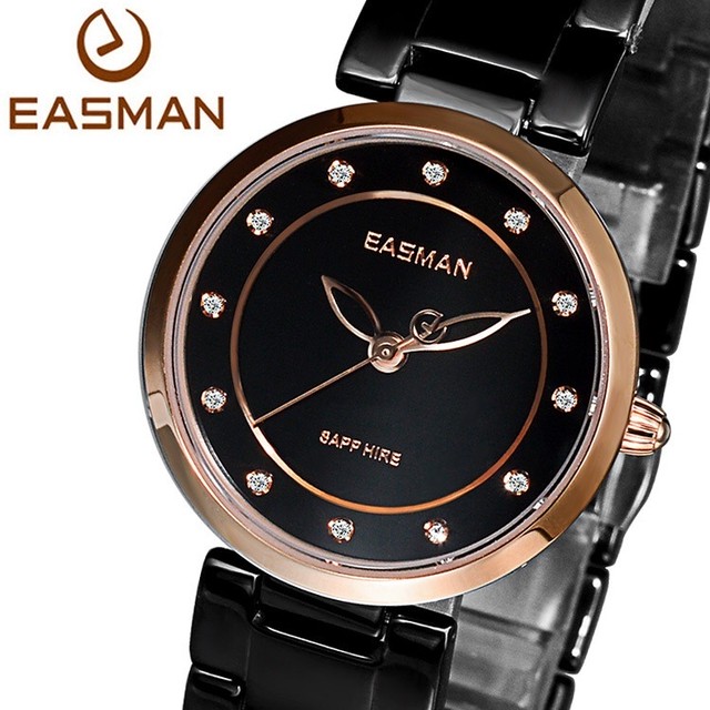送料無料 Easman レディースクオーツ腕時計 セラミックベルト 3種類からお選び下さい Porte Watch Selection