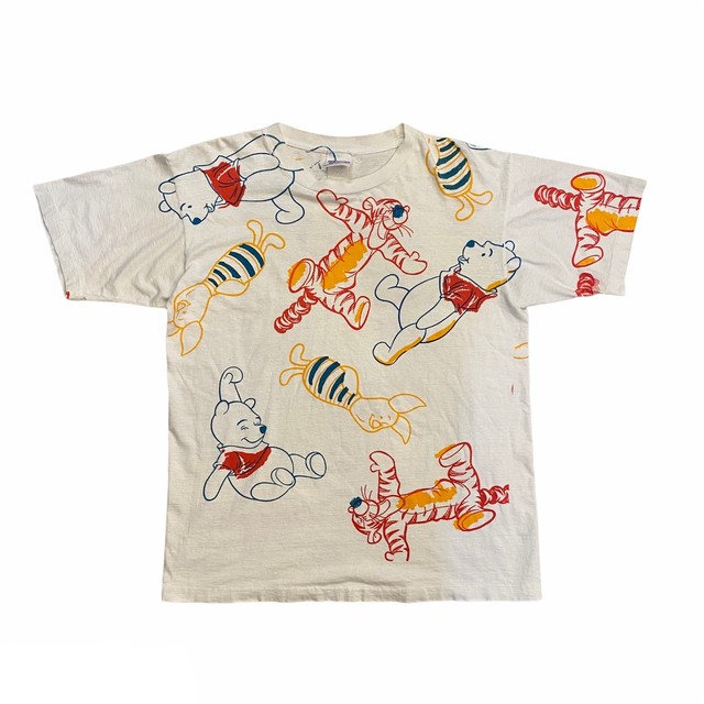 Usa製 90 S The Disney Store ディズニー プーさん ピグレット ティガー Tシャツ Skrova