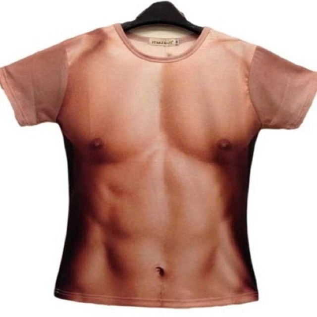 マッチョ Tシャツ おもしろtシャツ 女の裸tシャツ 筋肉 メンズ レディース Smile Seed
