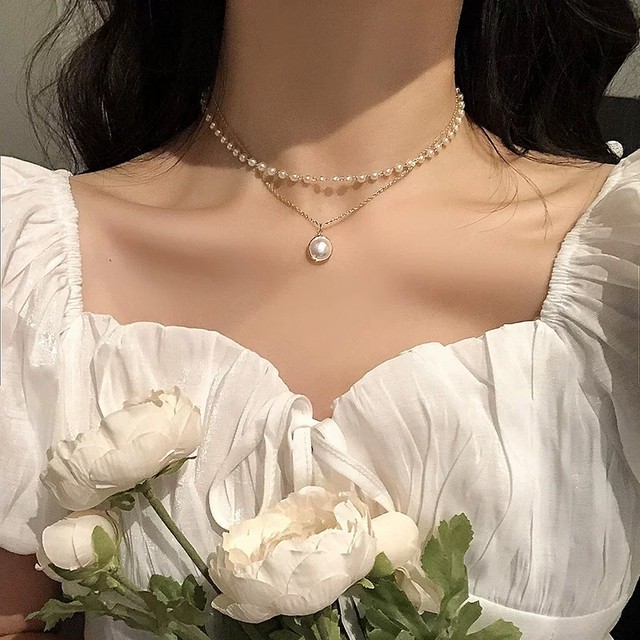 mini pearl chorker necklace