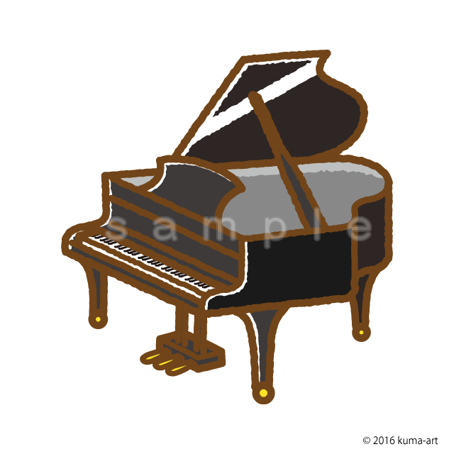 ピアノ J009 Ai イラストショップくま 商用利用okのかわいいイラストのフリー素材がたくさん