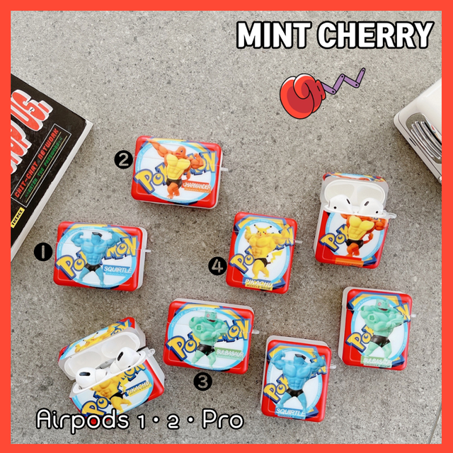 注文商品 Mc 2565 Cute Cartoon Muscle Monster Square Soft Tpu Airpods 1 2 Pro ケース Airpods1 2 Pro Iphone Ipad Apple Pencil Watchケース Mintcherry