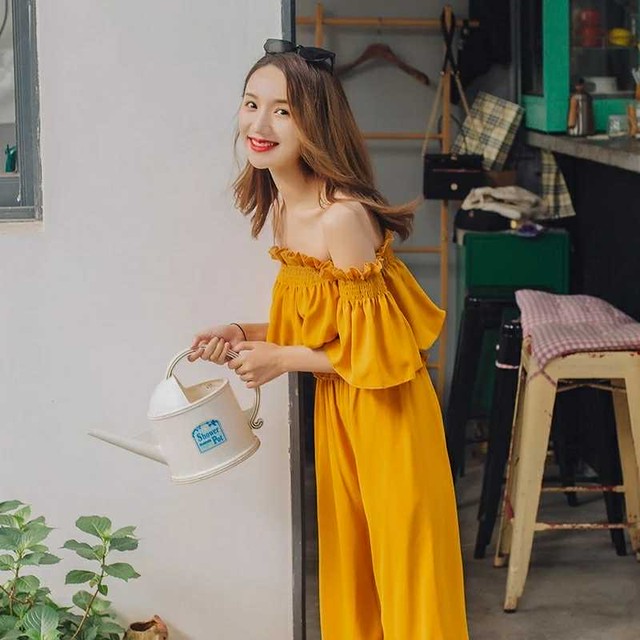 ジャンプスーツ レディース フリル オフショルダー オールインワン ワンピース サロペット ロンパース パーティー 大人 かわいい トレンド ドレス コーデ Ys0141 Fashion Mille