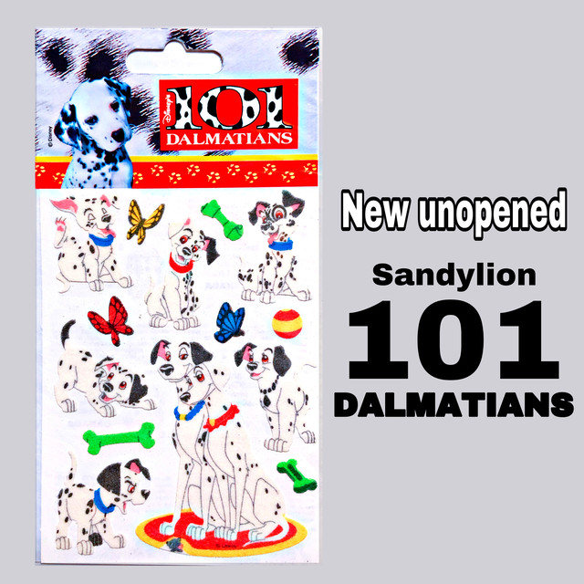 Sandylion ディズニー101匹わんちゃん Fuzzy 101dalmatians サンディライオンステッカー輸入海外シール Ptm