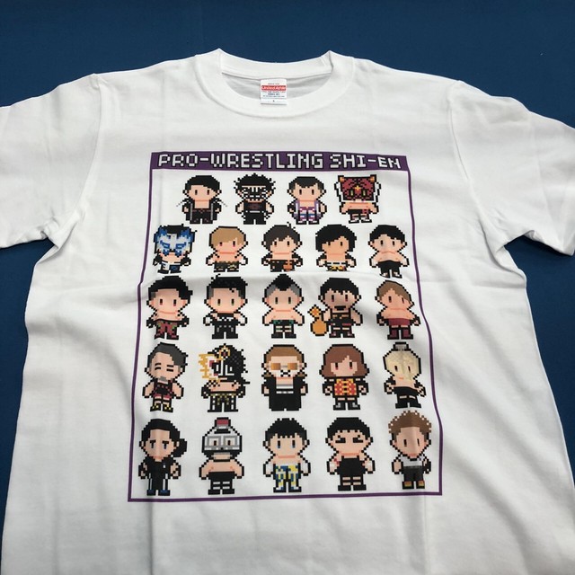 ドット絵tシャツ プロレスリング紫焔