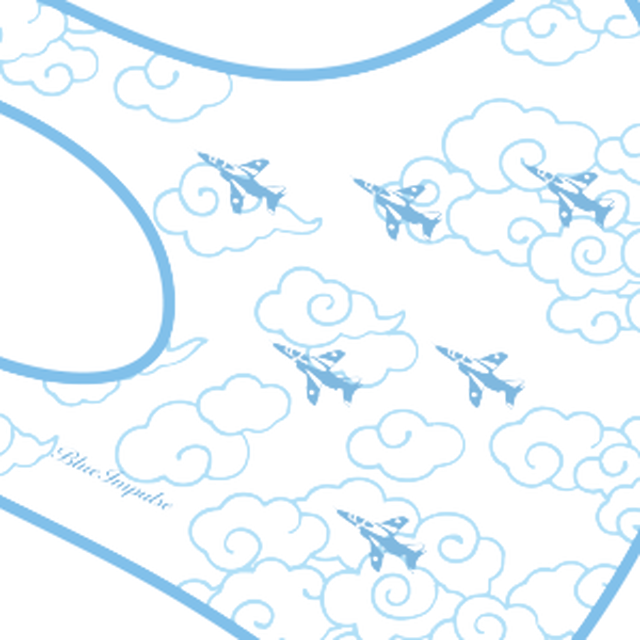 ブルーインパルス和柄 B1 航空自衛隊ファングッズショップ ベイパーズ