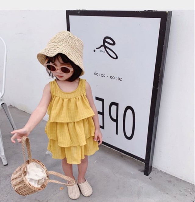 キッズ フリル ワンピース Lumierekids