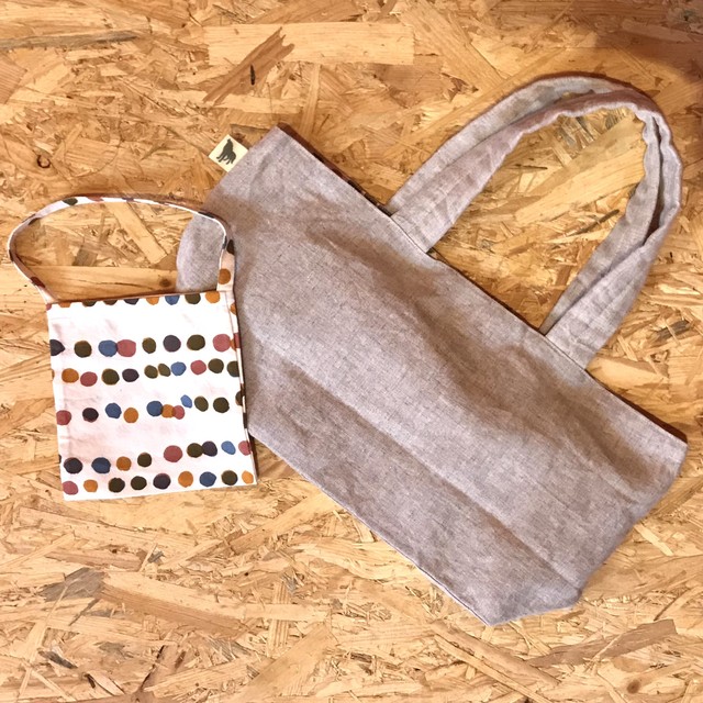 【MIHANI工房】浅トート 「drops」