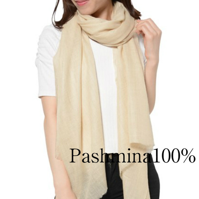 インド カシミール産 ふんわり軽くて暖かいカシミヤ パシュミナ 100 大判ストール 1点もの インド カシミヤ ストール マフラー パシュミナ カシミア 大判 秋 冬 クリスマスプレゼント カシミール 高級ストール プレゼント ギフト レディース メンズ 本物 Pashmina100