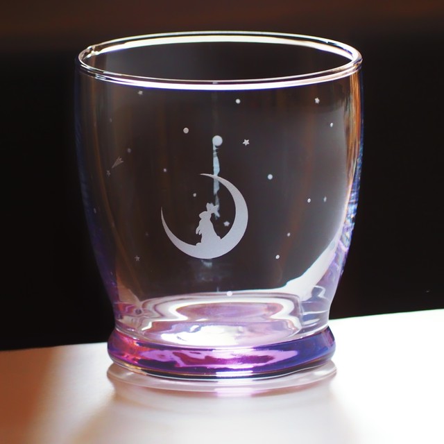 3色セット 月とうさぎ グラス タンブラー 280ml Carvarium