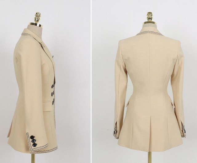 スーツ 入学式 ママ パンツスーツ おしゃれ アンクル丈 スリム レディース 二点セット スタイルアップ 上品 通勤 ナチュラルカラー ステッチ ダブルブレスト スマート 0179 An Allure